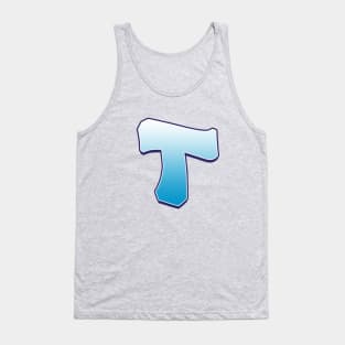 T - Blue Tank Top